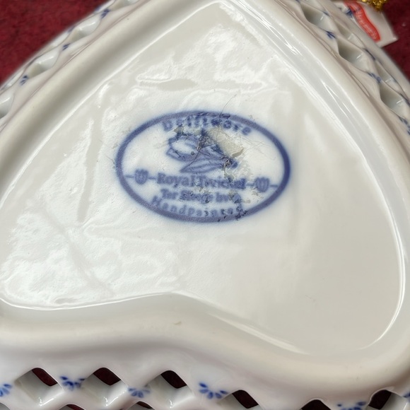 NEW Blue and White Delft Porcelain painted trinket tray or teabag holder or… - Picture 5 of 11